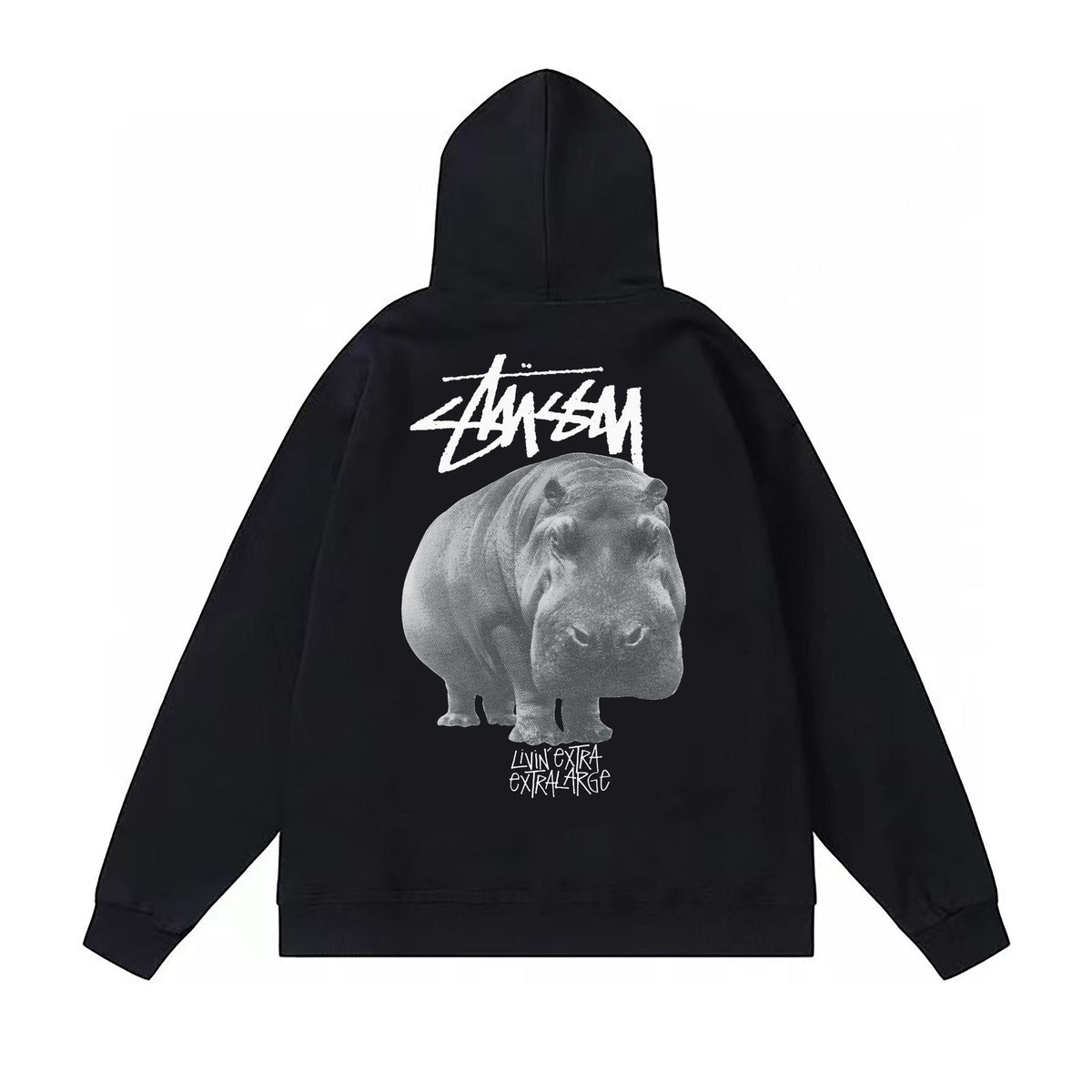Stussy Hoodie Fall/Winter Fleece Hooded Sweater